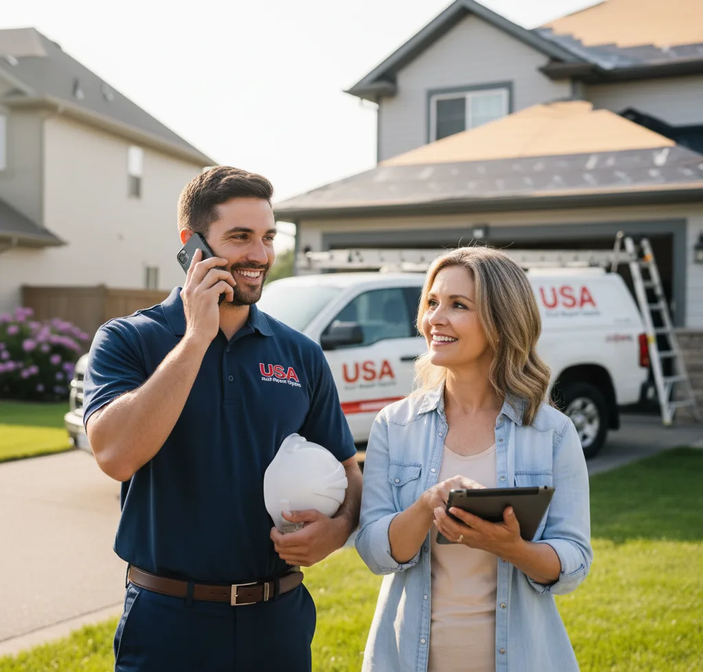 USA Roof Repair Experts customer support in Strafford